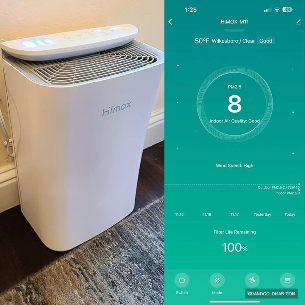 HIMOX 2023NEW HEPA 14 Air Purifiers for Home,Large Room Up to 1560 Sq ft - Best Smart Air Purifiers for Home & Pets (Reviews) - grandgoldman.com - Best Smart Air Purifiers for Home & Pets (Reviews) - grandgoldman.com