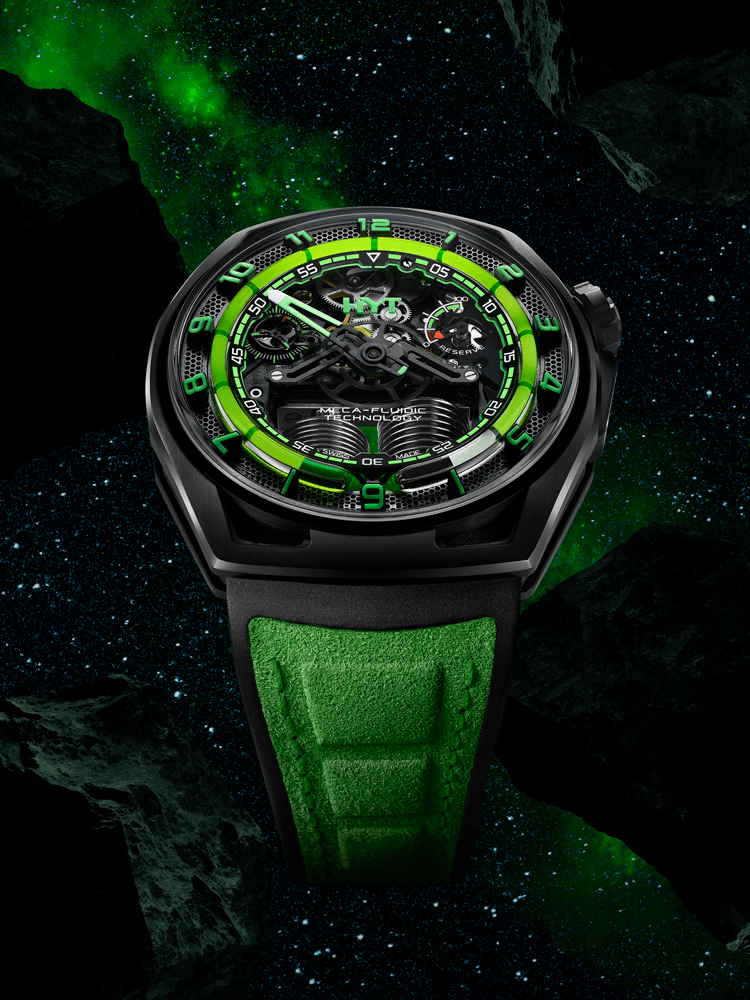 HYT Hastroid Green Nebula : une montre futuriste - GRANDGOLDMAN.COM