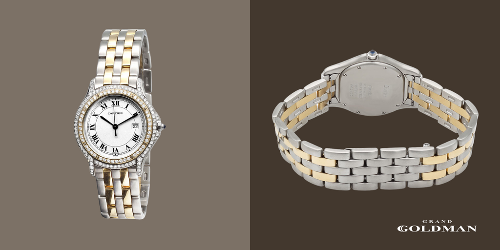 Montre Cartier Cougar Panthere en diamant pour femmes et hommes en or 18 carats 1,5 ct 33 mm - Éblouissante et intemporelle : 49 meilleures montres en diamant que vous pouvez acheter aujourd'hui - GRANDGOLDMAN.COM