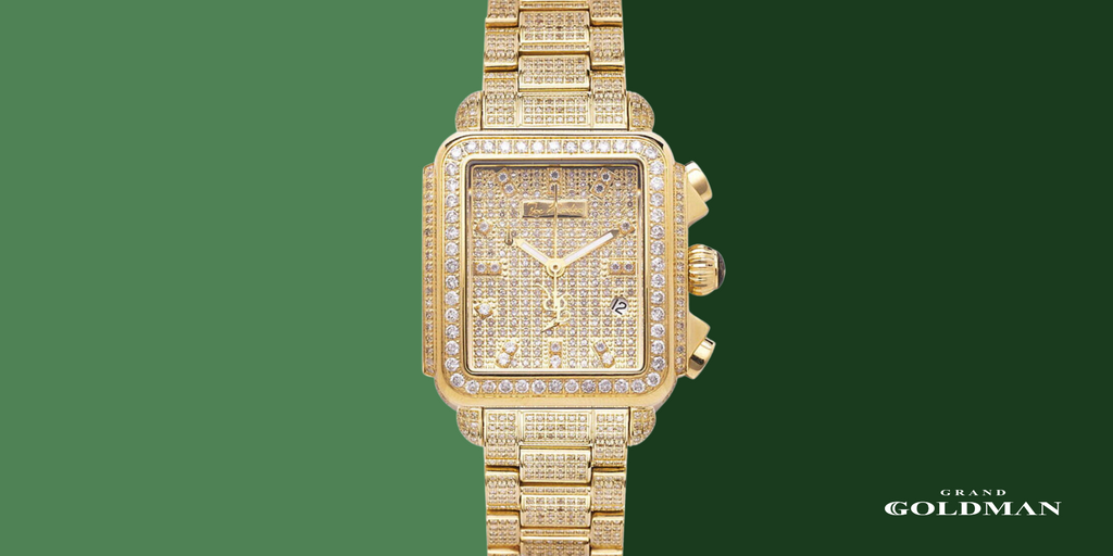 Montre Joe Rodeo Madison entièrement pavée de diamants 12c - Éblouissante et intemporelle : 49 meilleures montres en diamant que vous pouvez acheter aujourd'hui - GRANDGOLDMAN.COM