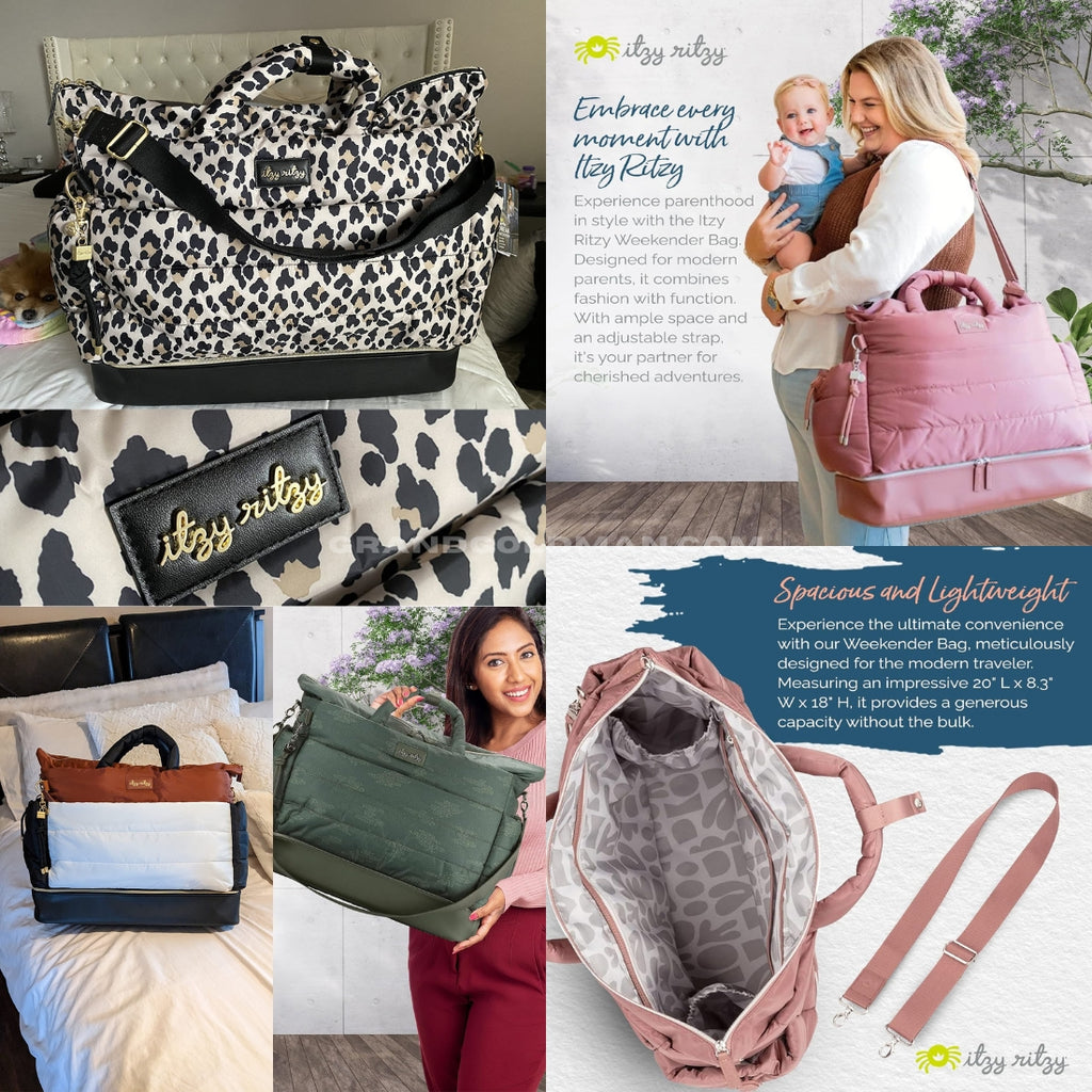 ITZY RITZY Dream Weekender Travel Bag - Best Overnight Hospital Bag - Best Trolley Sleeve Travel Bags Women Reviews - GRANDGOLDMAN.COM