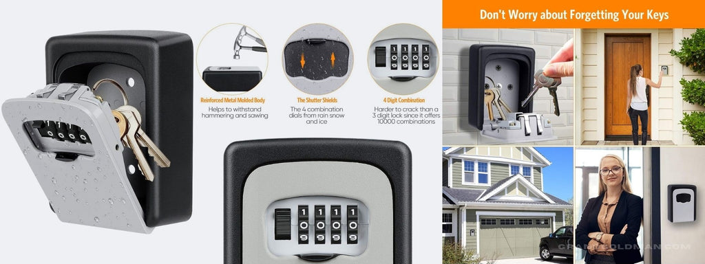 Key Lock Box Wall Mounted - Best Safes for Home Honest Reviews - GRANDGOLDMAN.COM