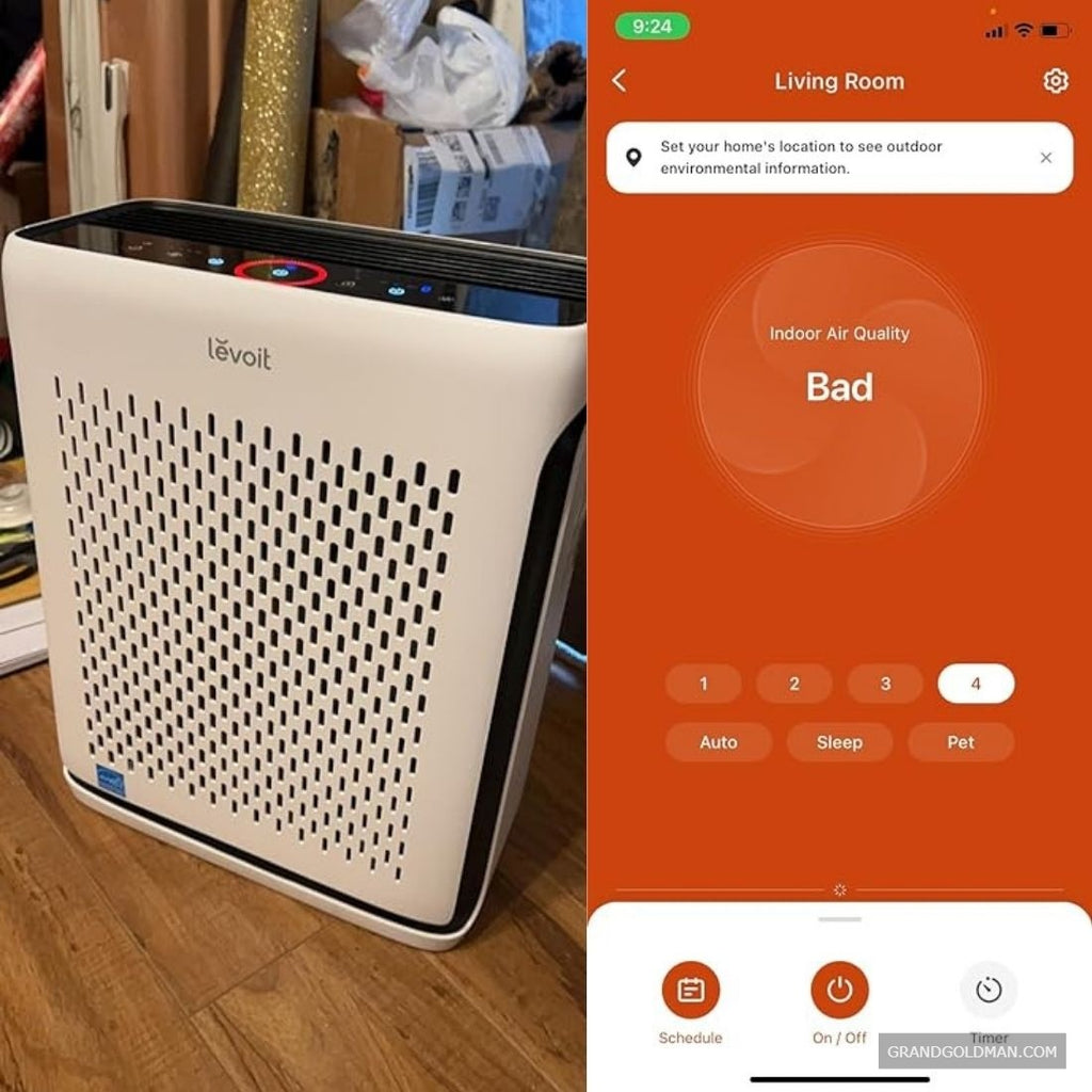 LEVOIT Air Purifiers for Home Large Room Bedroom Up to 1110 Ft - Best Smart Air Purifiers for Home & Pets (Reviews) - grandgoldman.com