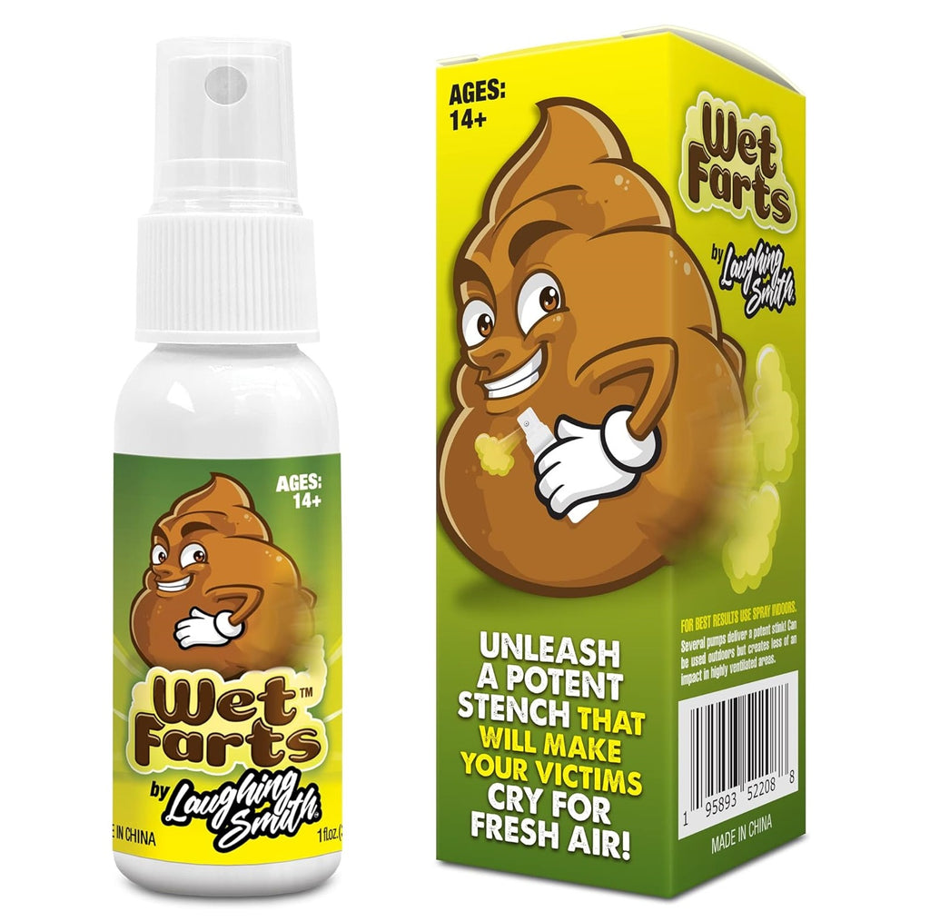 Laughing Smith - Wet Farts - Potent Stink Spray - Best weird gift ideas and stuff on amazon - weird gift website weird gift cards weird gift for friend - grandgoldman.com