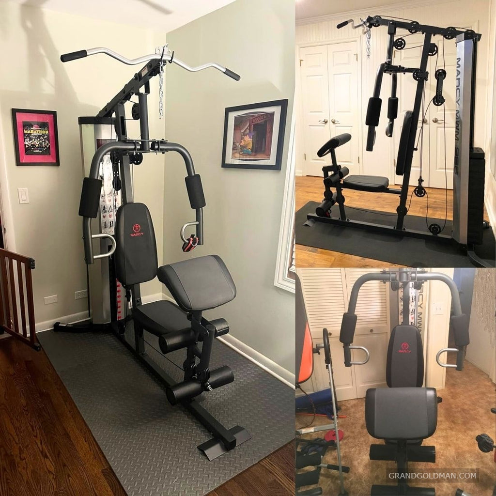 Marcy Multifunction Steel Home Gym 150lb Weight Stack Machine 3 - Best all in one home gym - grandgoldman.com
