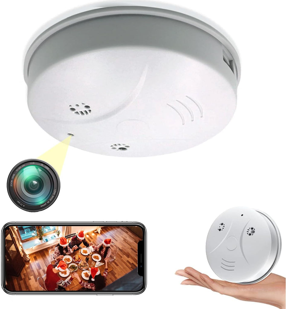 MAYYCINCO - Meilleure caméra cachée avec détecteur de fumée - meilleures caméras cachées pour chambre, salle de bain et maison - GRANDGOLDMAN.COM