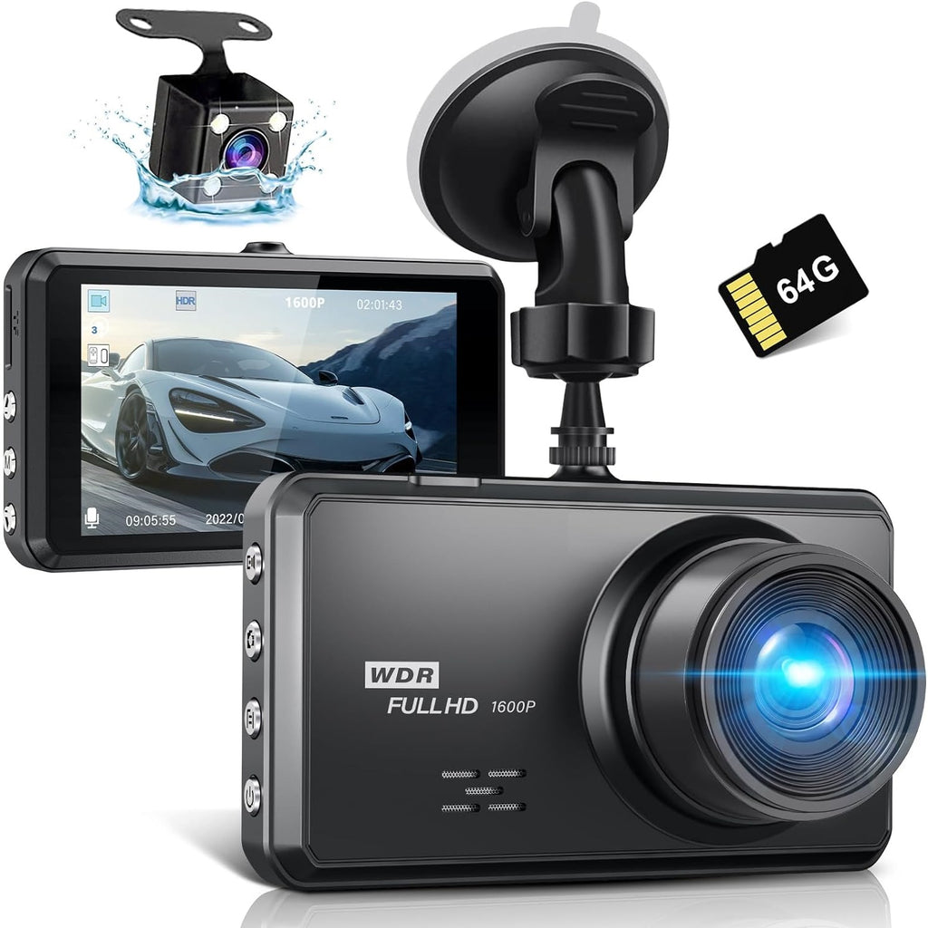MIDEN S7 2.5K Dash Cam avant et arrière - Meilleure caméra de tableau de bord pour les camionneurs - GRANDGOLDMAN.COM