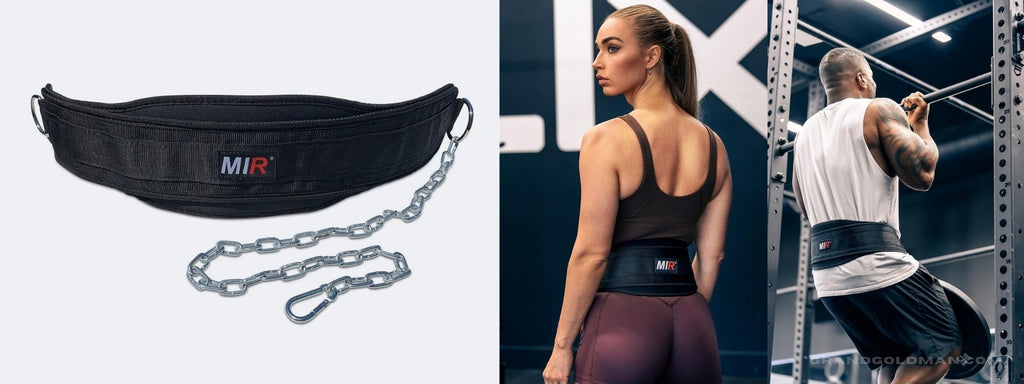 Mir Dip belt With 36" chain, 500lbs - 650lbs weight capacity, Weight lifting for dips and pullups