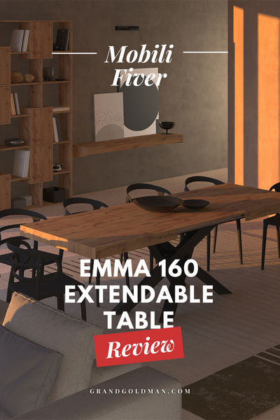 Mobili Fiver Reviews is EMMA 160 The Best Extendable Dining Table - GRANDGOLDMAN.COM