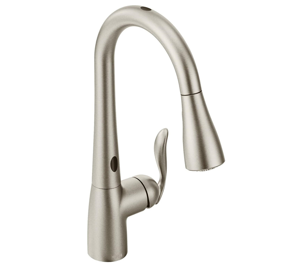 Moen Arbor Spot Resist Stainless Motionsense Two-Sensor Touchless Kitchen Faucet - Best Touchless Kitchen Faucets - grandgoldman.com
