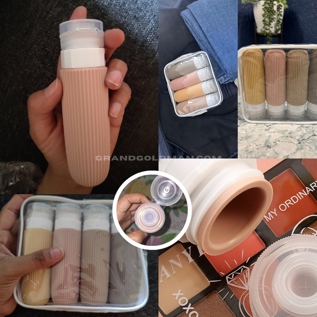 Bouteilles de voyage MRSDRY pour articles de toilette, approuvées par la Tsa - Meilleur poids léger - Avis sur les meilleures bouteilles de toilette de voyage - GRANDGOLDMAN.COM