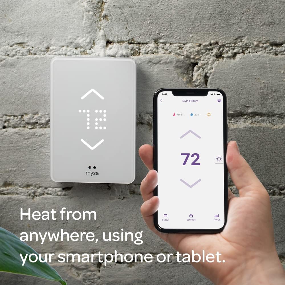 Mysa Smart Thermostat for Electric Baseboard and in-Wall Heaters V2 - best smart thermostat - grandgoldman.com