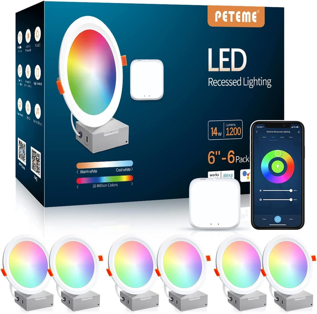 PETEME LED Recessed Lighting - Best smart LED recessed lights - GRANDGOLDMAN.COM