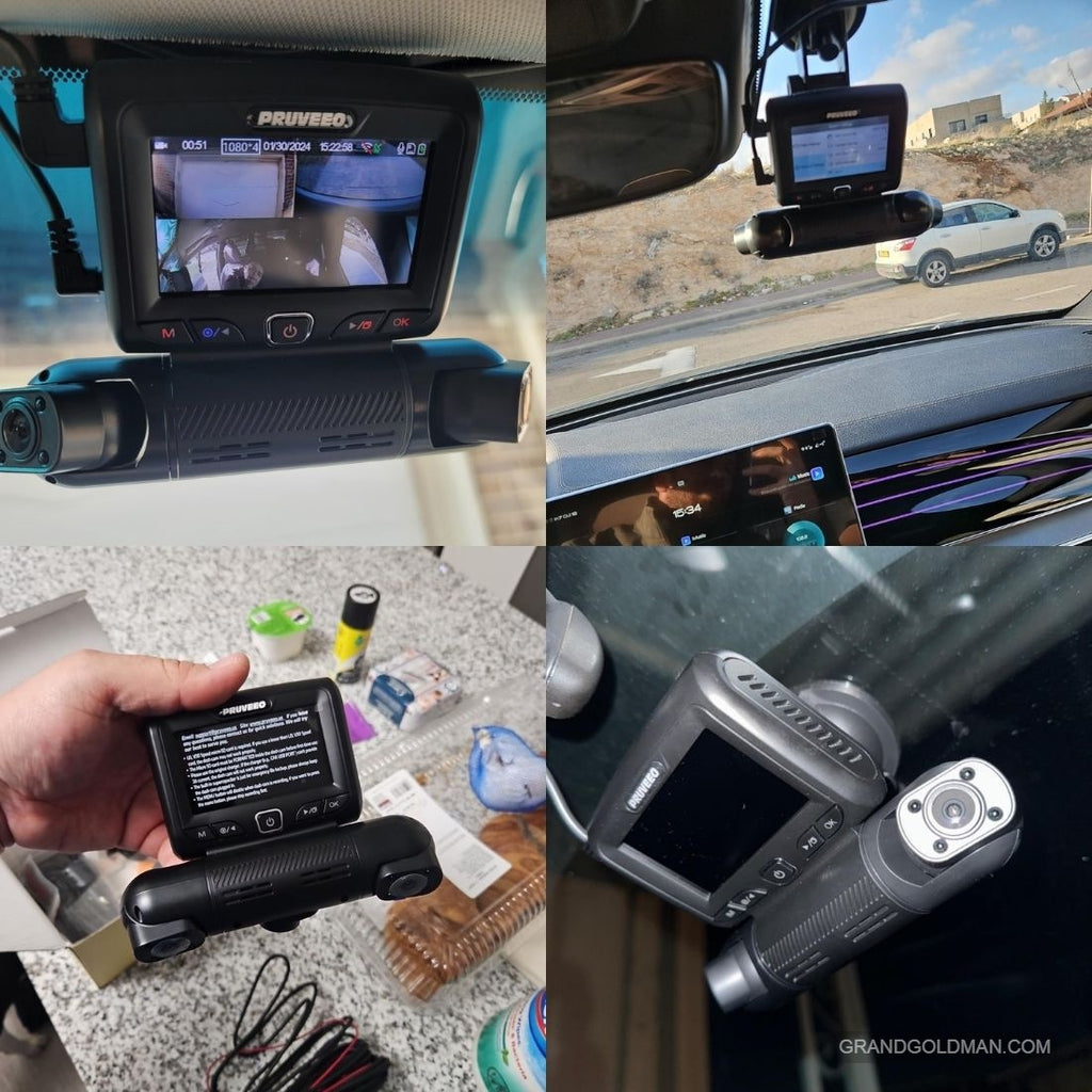 Caméra PRUVEEO Dash Cam 4 canaux - Meilleure caméra embarquée pour les camionneurs - GRANDGOLDMAN.COM