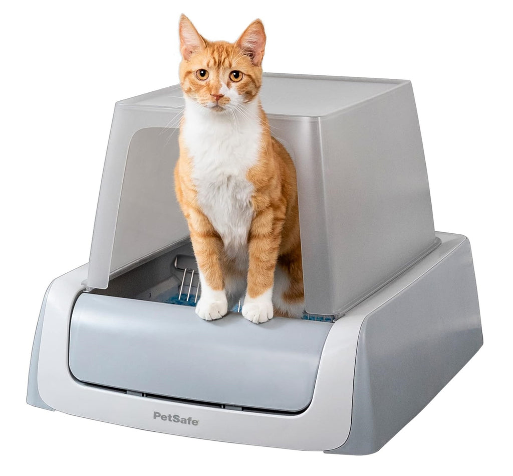 PetSafe ScoopFree Complete Plus Self-Cleaning Cat Litter Box with Front-Entry Hood - Never Scoop Litter Again - Hands-Free With Included Disposable Crystal Tray - Less Tracking, Better Odor ControlAutomated Pet Care Devices - grandgoldman.com