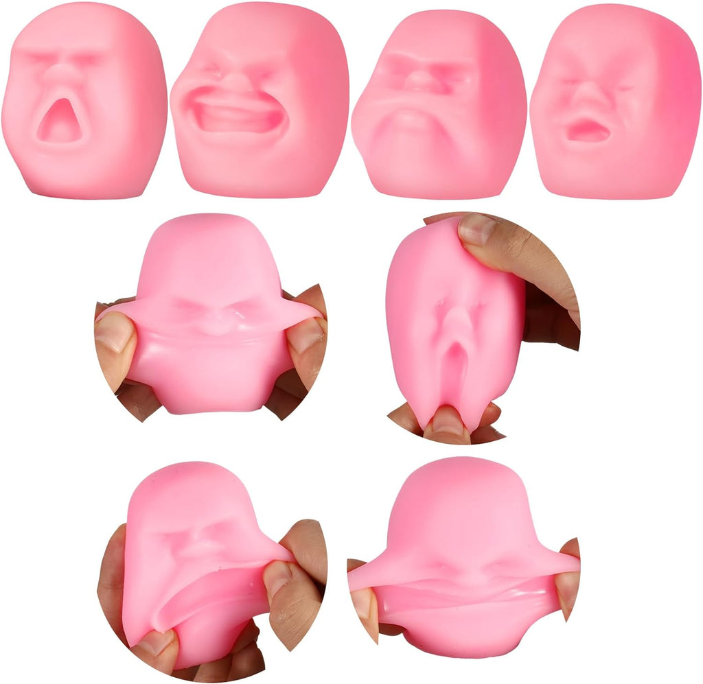 Poen 4 Pcs Human Face Stress Ball for Adults - Best weird gift ideas and stuff on amazon - weird gift website weird gift cards weird gift for friend - grandgoldman.com