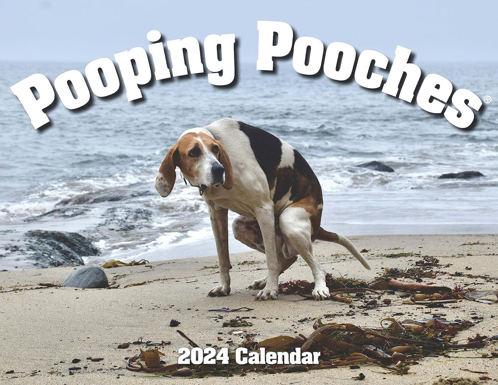 Pooping Pooches White Elephant Gag Gift Calendar - Best weird gift ideas and stuff on amazon - weird gift website weird gift cards weird gift for friend - grandgoldman.com