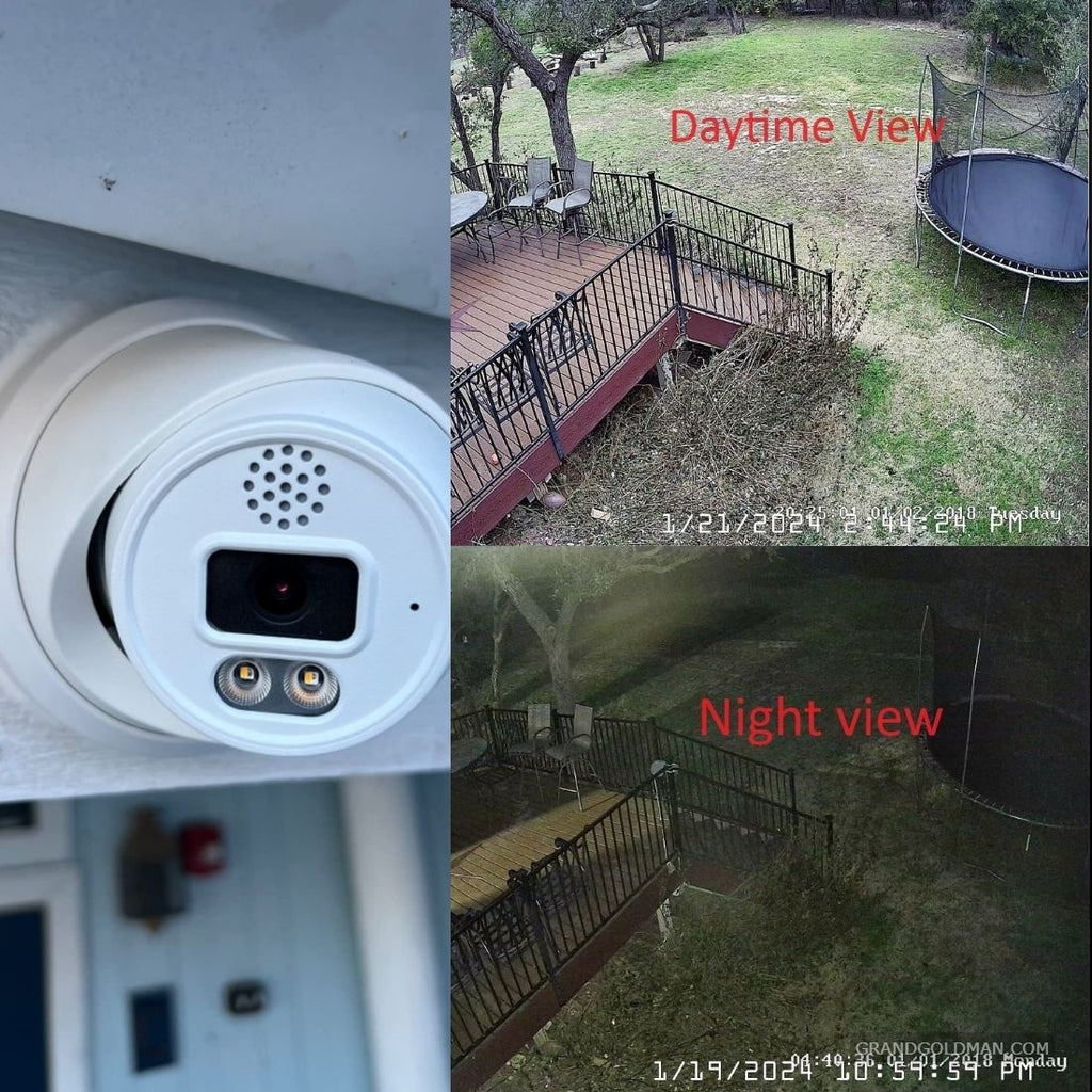 Système de caméra de sécurité IP PoE REAL HD 8 canaux : meilleur avec projecteur - Meilleur système de caméra de sécurité PoE - GRANDGOLDMAN.COM