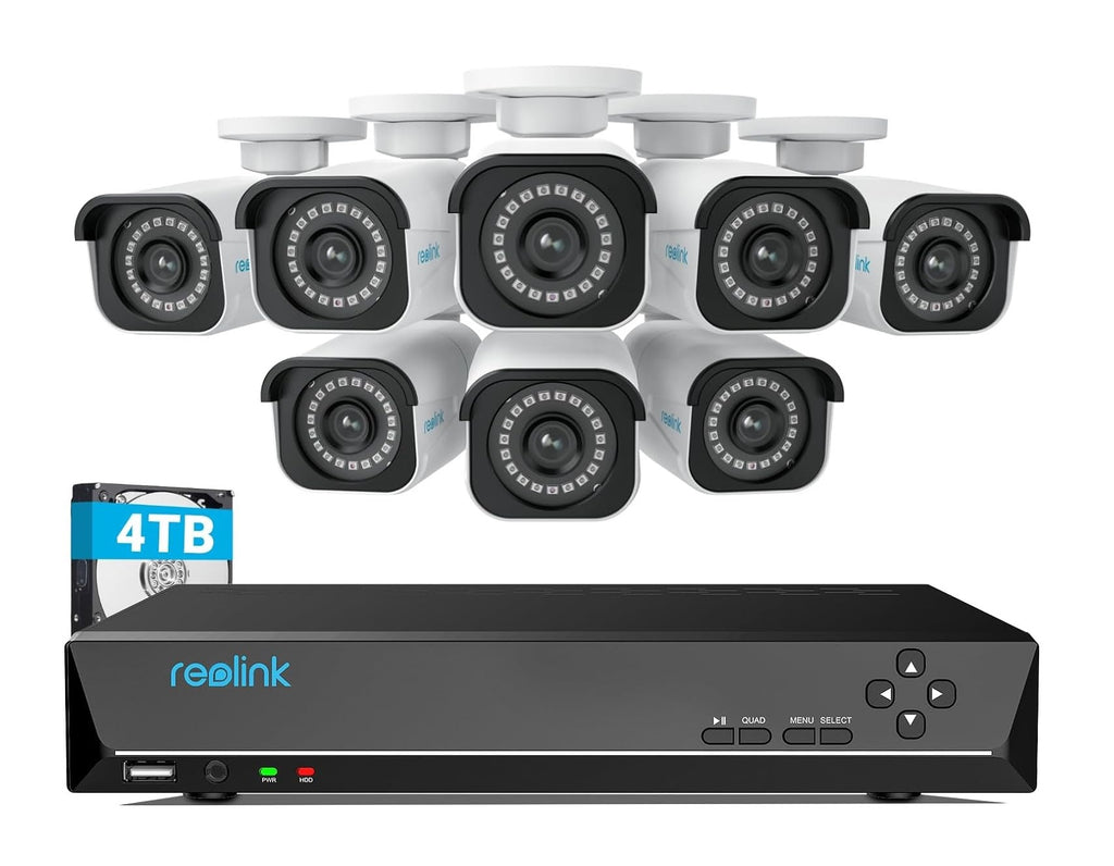 REOLINK 4K RLK16-800B8 - Meilleur système de caméra de sécurité PoE alimenté par Ethernet GRANDGOLDMAN.COM