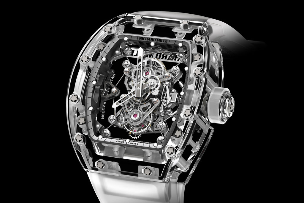 Richard Mille RM 56-02 Saphir : 2,02 millions de dollars - Les 15 montres en diamant les plus chères au monde - GRANDGOLDMAN.COM