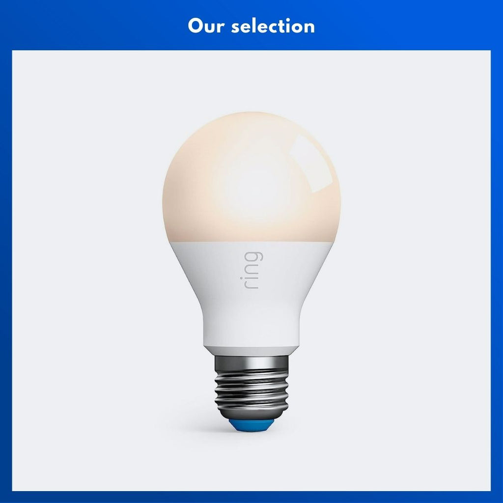 Ring A19 Smart LED Bulb, White - Best Outdoor Smart Light Bulbs (Reviews) - grandgoldman.com