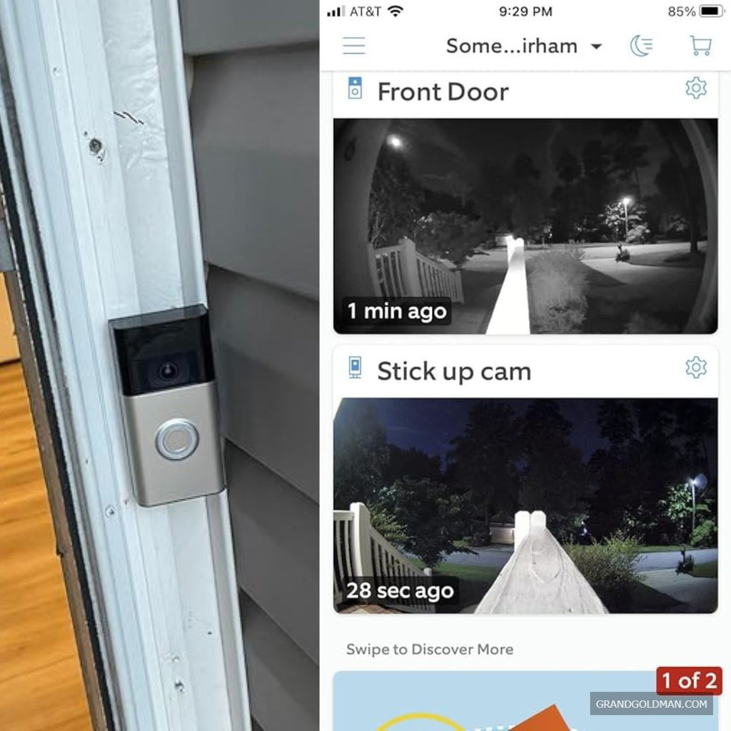 Ring Video Doorbell – Vidéo HD 1080p, détection de mouvement améliorée, installation facile - Meilleure caméra de sonnette pour appartements Amazon (Avis des locataires) / MEILLEURES PORTES VIDÉO / grandgoldman.com