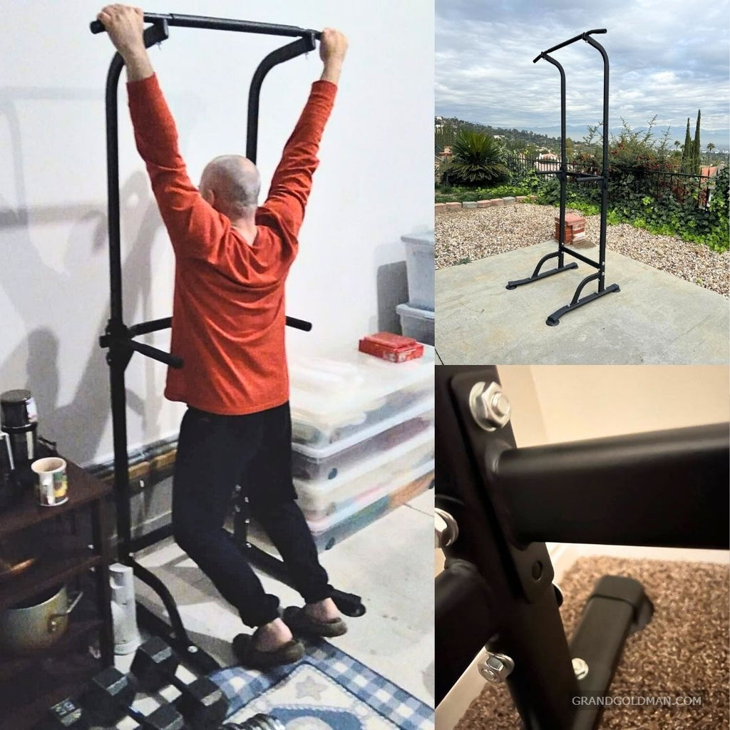 SOGESPOWER Power Tower Dip Station: Best Stability - Best Dip Bars & Pull-Up Stations for Home Gym (Reviews) - GRANDGOLDMAN.COM