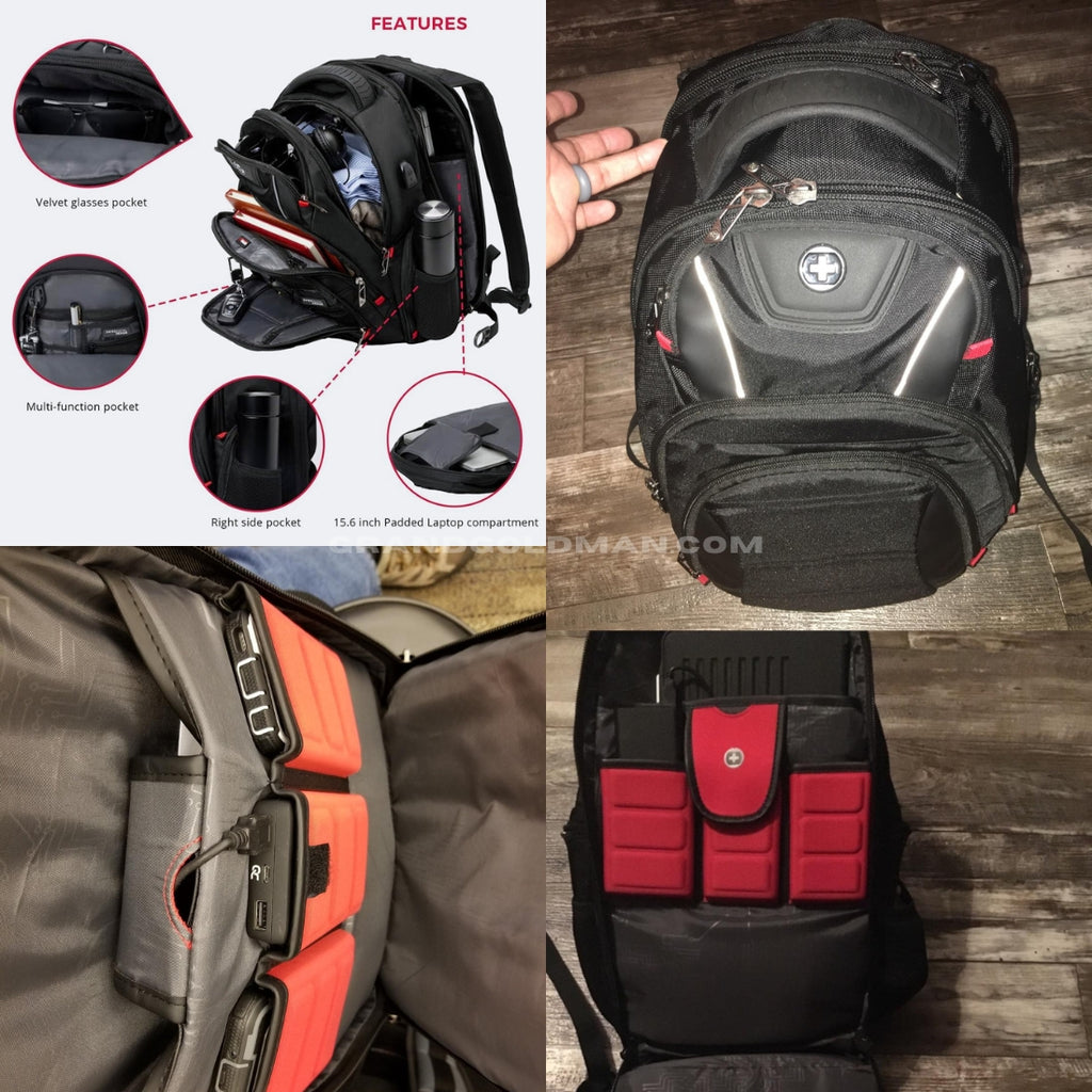 SWISSDIGITAL Design CIRCUIT Travel Backpack - Best Travel Backpack for EUROPE Reviews - GRANDGOLDMAN.COM