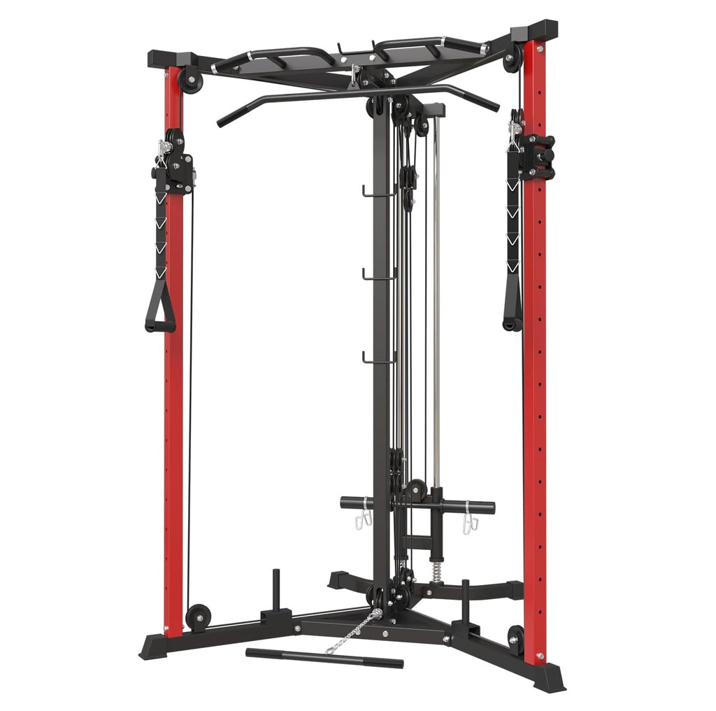 SYEDEE Cable Crossover Machine, syedee Functional Trainer with 17 Height Positions, Cable Fly Machine, 350lbs Home Gym Equipment with Pulley System - Best Cable Machine for Home Gyms - grandgoldman.com