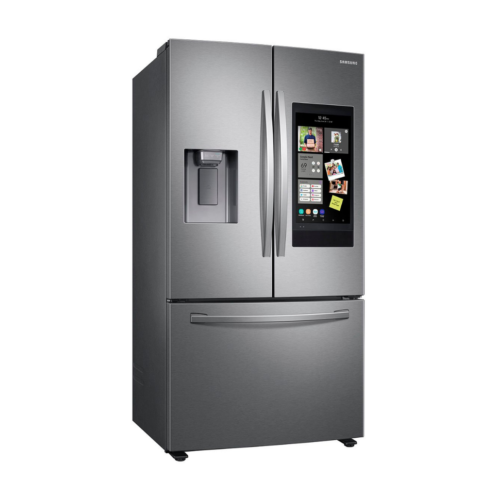 Samsung RF27T5501SR 27 cu. ft. 3-Door French Door Refrigerator - best smart refrigerator with screen - GRANDGOLDMAN.COM