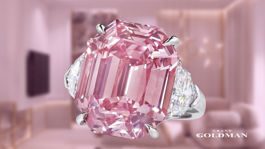 Bague en diamant "The Graff Pink" 46 millions de dollars - Les 15 montres en diamant les plus chères au monde - GRANDGOLDMAN.COM