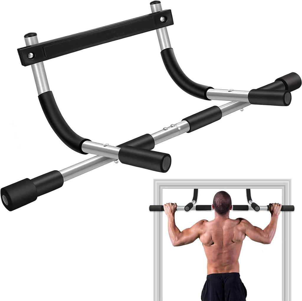 TOPOKO Upgrade Pull Up Bar til døråbning, Max Kapacitet 440 lbs Chin Up Bar, Ingen skruer - Bedste Pull Up Bar til hjemmegymnastik (ærlige anmeldelser) - Bedste chin up bars grandgoldman.com