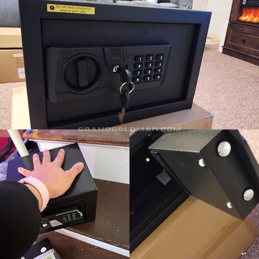 TOTOY Small Personal Safe Box - Bedste pengeskabe til ærlige anmeldelser i hjemmet - GRANDGOLDMAN.COM