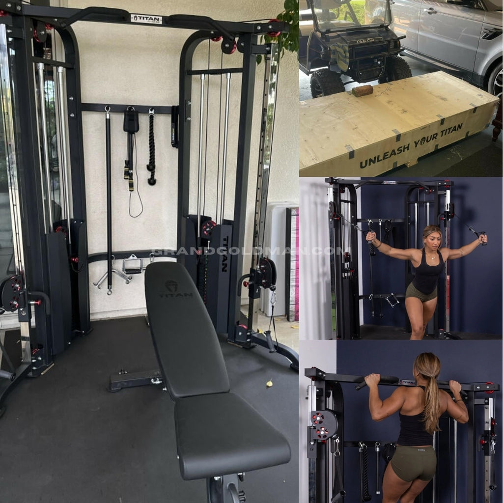 Titan fitness Functional Trainer - best all in one home gym machine - grandgoldman.com