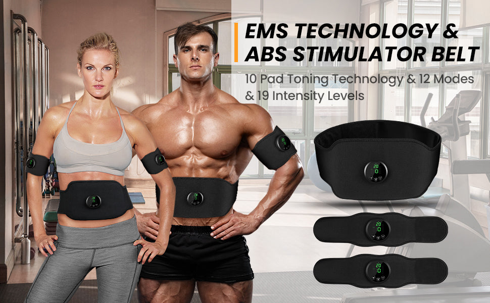 Tumsug Ab Stimulator - Abs Workout Equipment, Ab Machine, Abdominal Belt Workout Equipment Portable Abs Stimulator, 12 Modes & Easy to Use, Home Office Fitness Exercise Equipment - Is it cheaper to get a home gym? (value) - grandgoldman.com