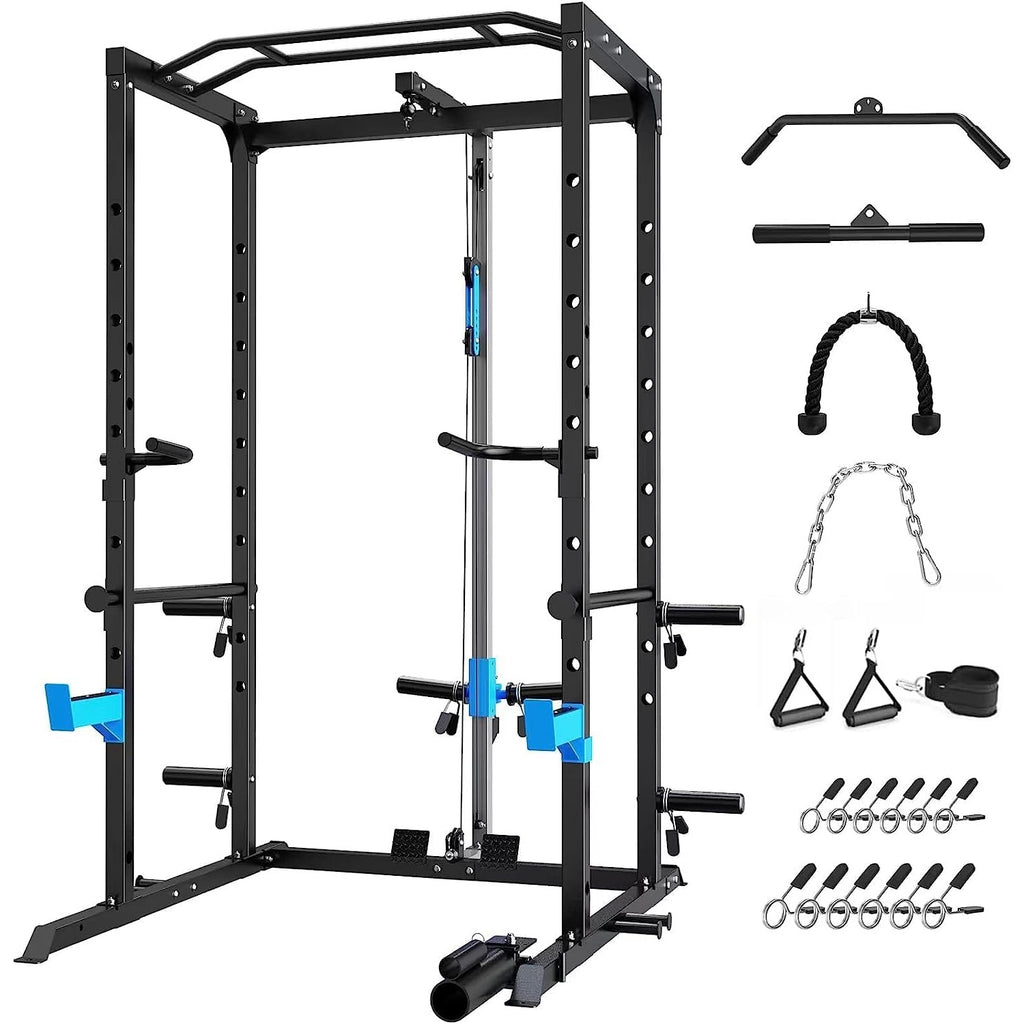 ULTRA FUEGO Power Cage Multi-Functional Power Rack - Meilleur rack de squat pour les petits espaces - GRANDGOLDMAN.COM