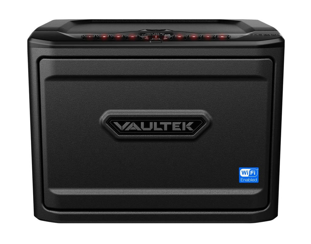 VAULTEK MXi Wi-Fi and Biometric Safe High Capacity Handgun Safe Multiple Pistol Storage Smart Safe with Alerts to phone Auto-Open Door and Rechargeable Battery - Best Home Centric Smart Safes - grandgoldman.com