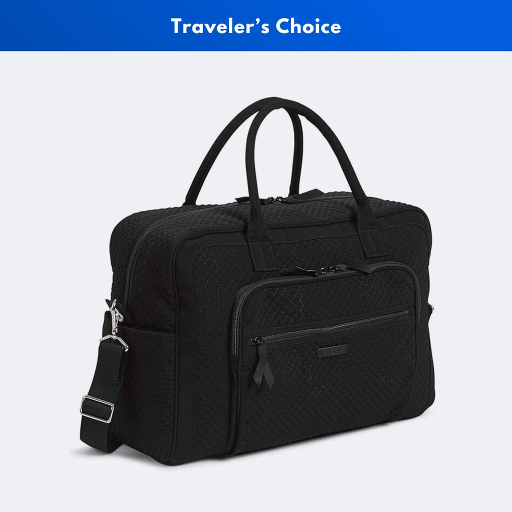 Vera Bradley Women's Microfiber Weekender Travel Bag - Best Trolley Sleeve Travel Bags Women Reviews - GRANDGOLDMAN.COM
