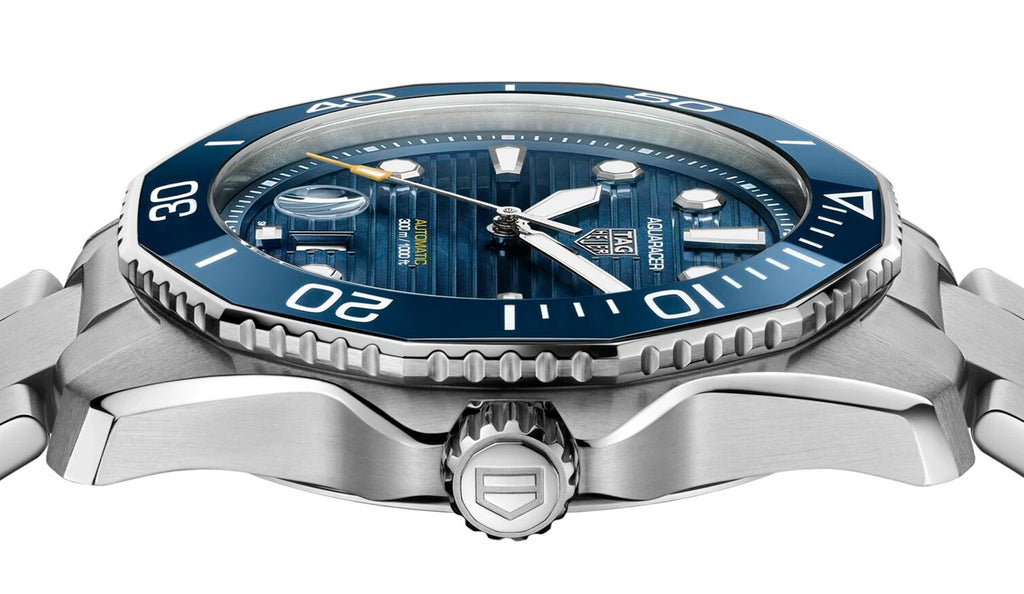 Montre pour homme TAG HEUER Aquaracer Calibre 5 automatique 43 mm - Meilleures montres de plongée de luxe pour hommes des profondeurs - GRANDGOLDMAN.COM