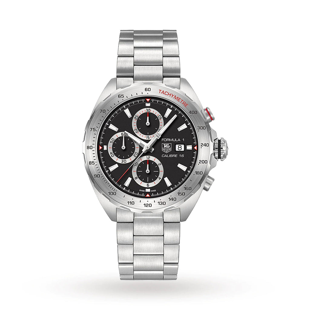 Montre chronographe automatique pour hommes TAG HEUER Formule 1 Calibre 16 41 mm - Meilleures montres de plongée de luxe pour hommes des profondeurs - GRANDGOLDMAN.COM