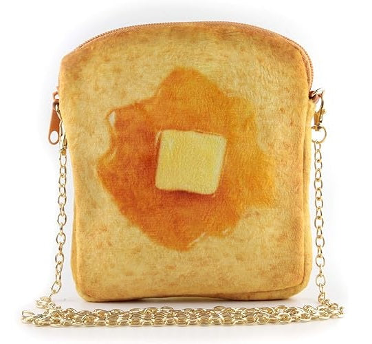 butter Toast Shoulder Bag - best weird gift ideas and stuff for friends - GRANDGOLDMAN.COM