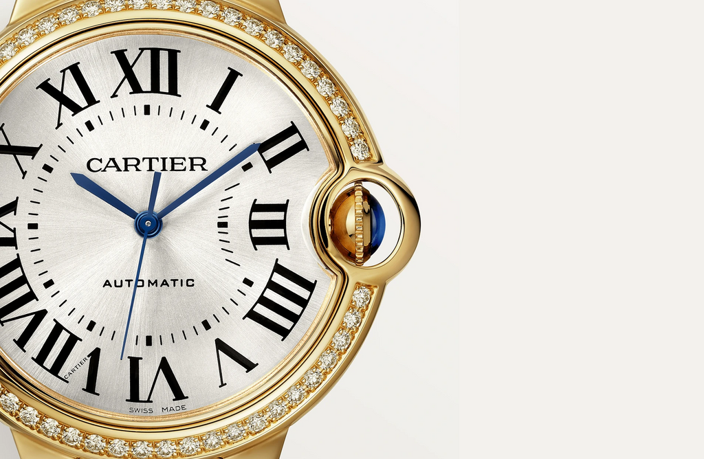 Montre Ballon Bleu De Cartier 36 mm, mouvement mécanique à remontage automatique, or jaune, diamants WJBB0070 - Éblouissante et intemporelle : 49 meilleures montres en diamant à acheter aujourd'hui (2023)