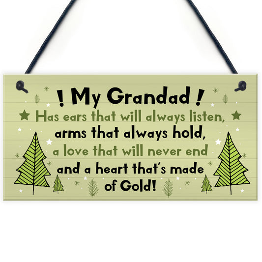 Special Grandad Memorial Grave Gift Hanging Wall Plaque Memorial