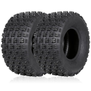 WEIZE ATV Tires 20x10-9 4PR Rear All-Terrain Tire 20x10x9 Fit All 9" Rim Sport UTV Tubeless Set Of 2 - WEIZE