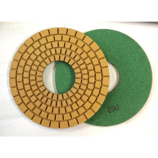 Con-Shine 7 in. Dry/Wet Diamond Polishing Pads Grit 800 Grit