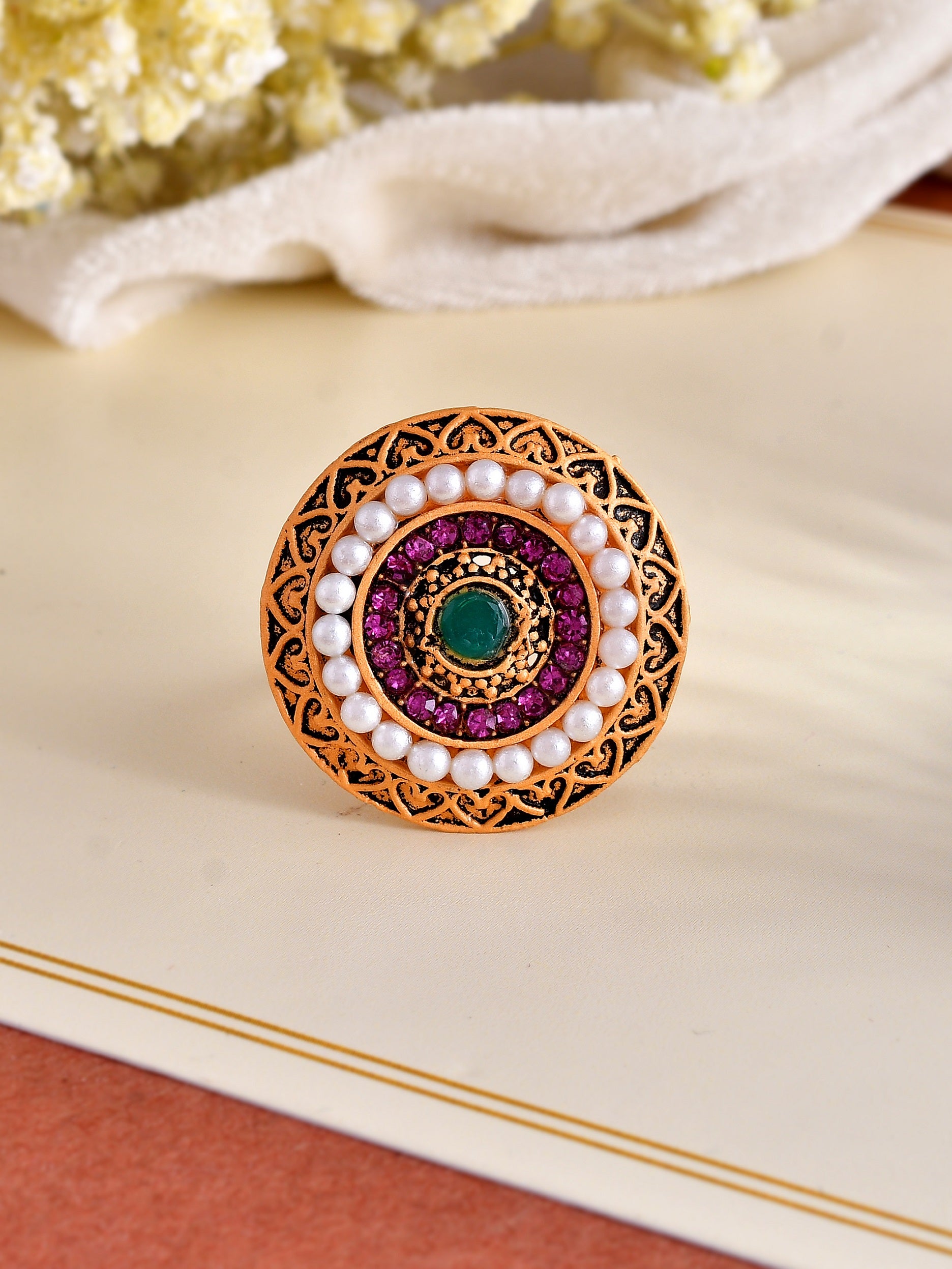 The Circular Jafri Gold Ring