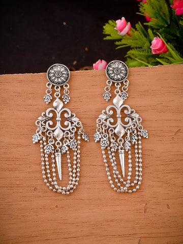 Statement Jewellery Oxidised Chandellier Earrings for Women Online