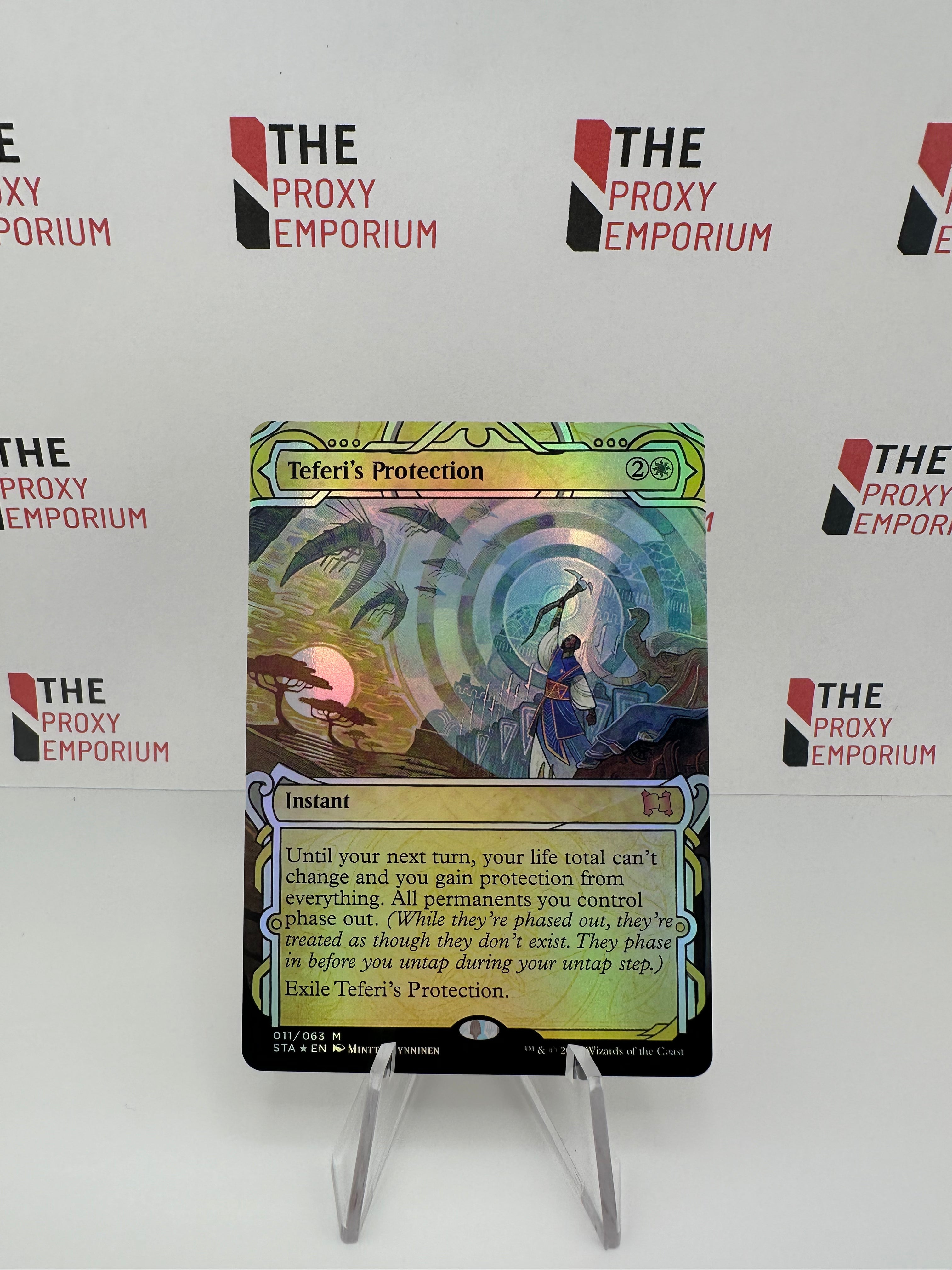 Teferi's Protection (FOIL, Borderless) - Strixhaven Mystical Archive - Magic The Gathering Card