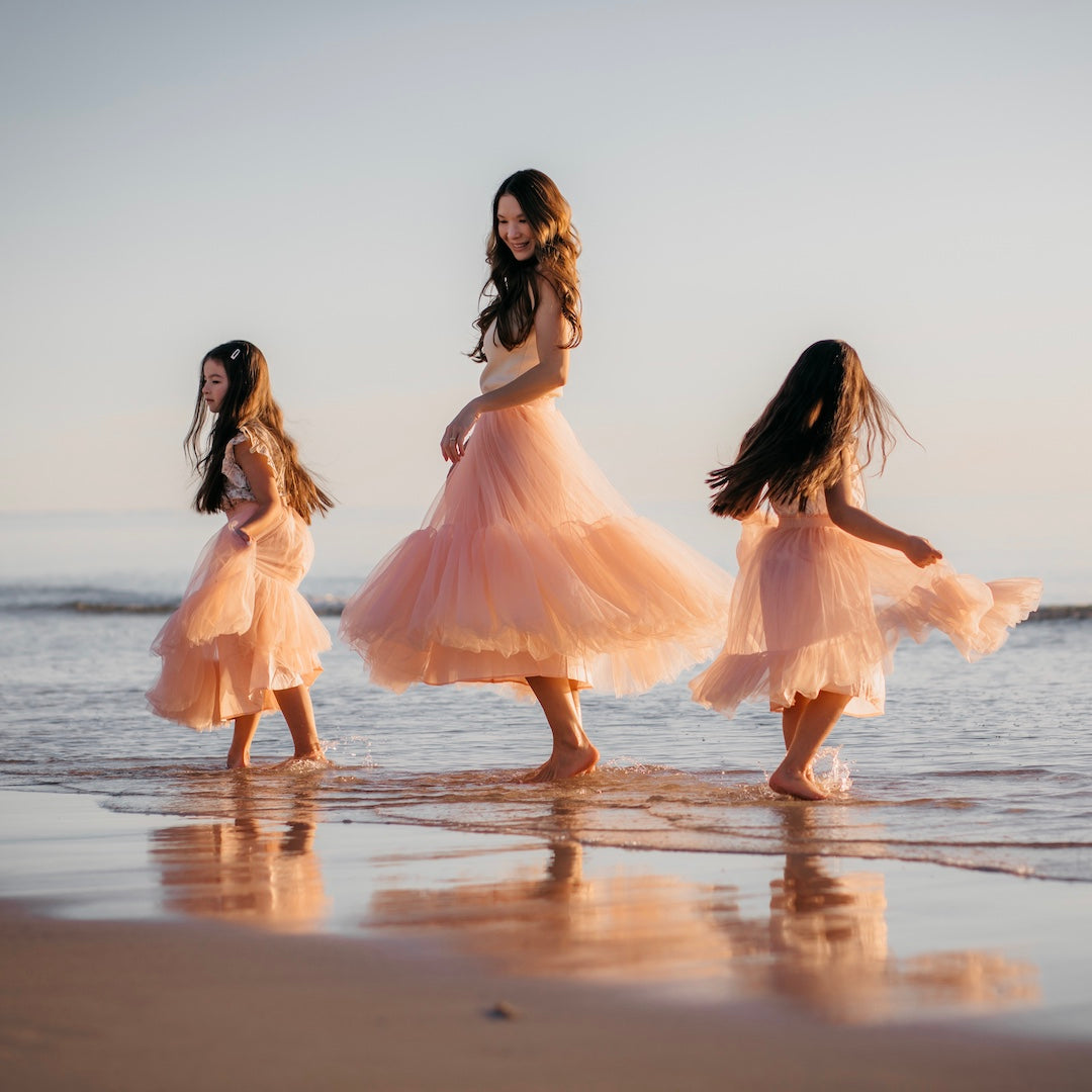 Ballet pink little girl's tutu skirt | Pale pink flower girl tutu