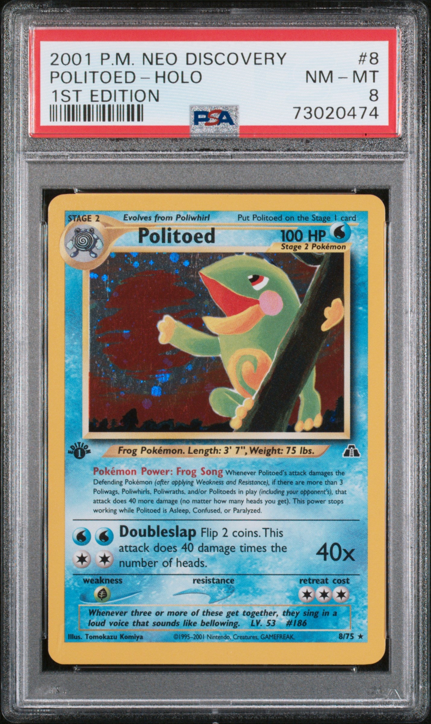 PSA 8 - Ursaring 15/75 - Neo Discovery - Holo